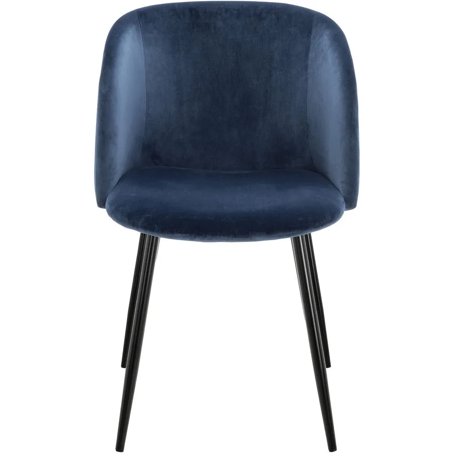 Schalenstuhl Yves dunkelblau Polyester B 55 cm