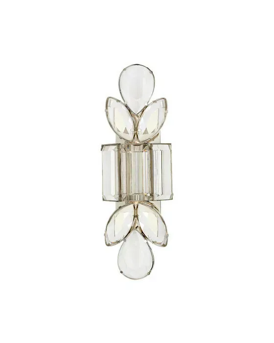 Lloyd Large Jeweled Sconce Nickel