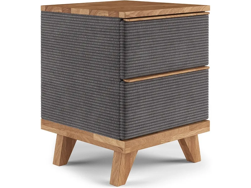 Nachttisch SWISS HOME STYLE ONYX 43x45x57cm anthrazit massives holz