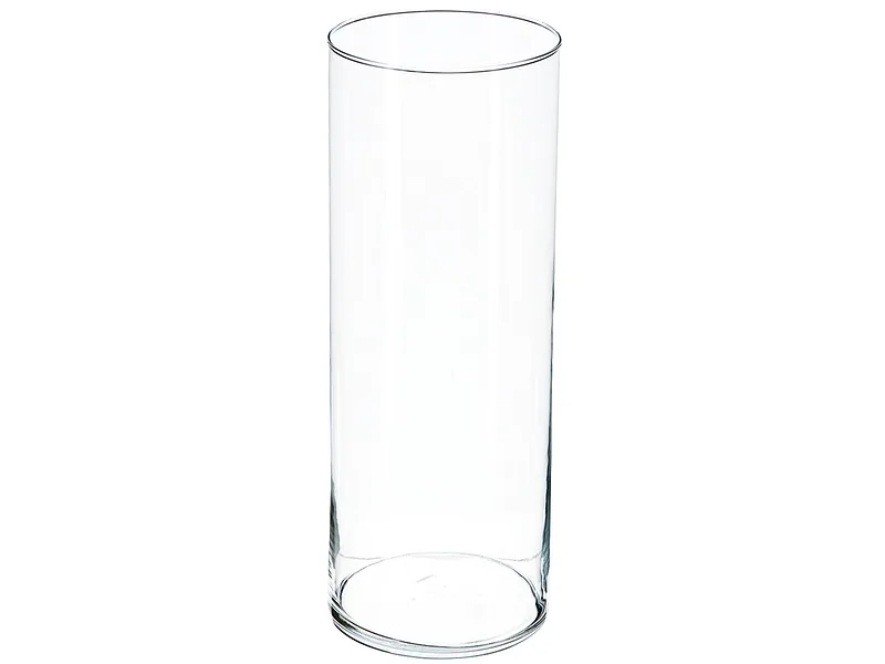 Vase AKINO 15x15x39.5cm durchsichtig