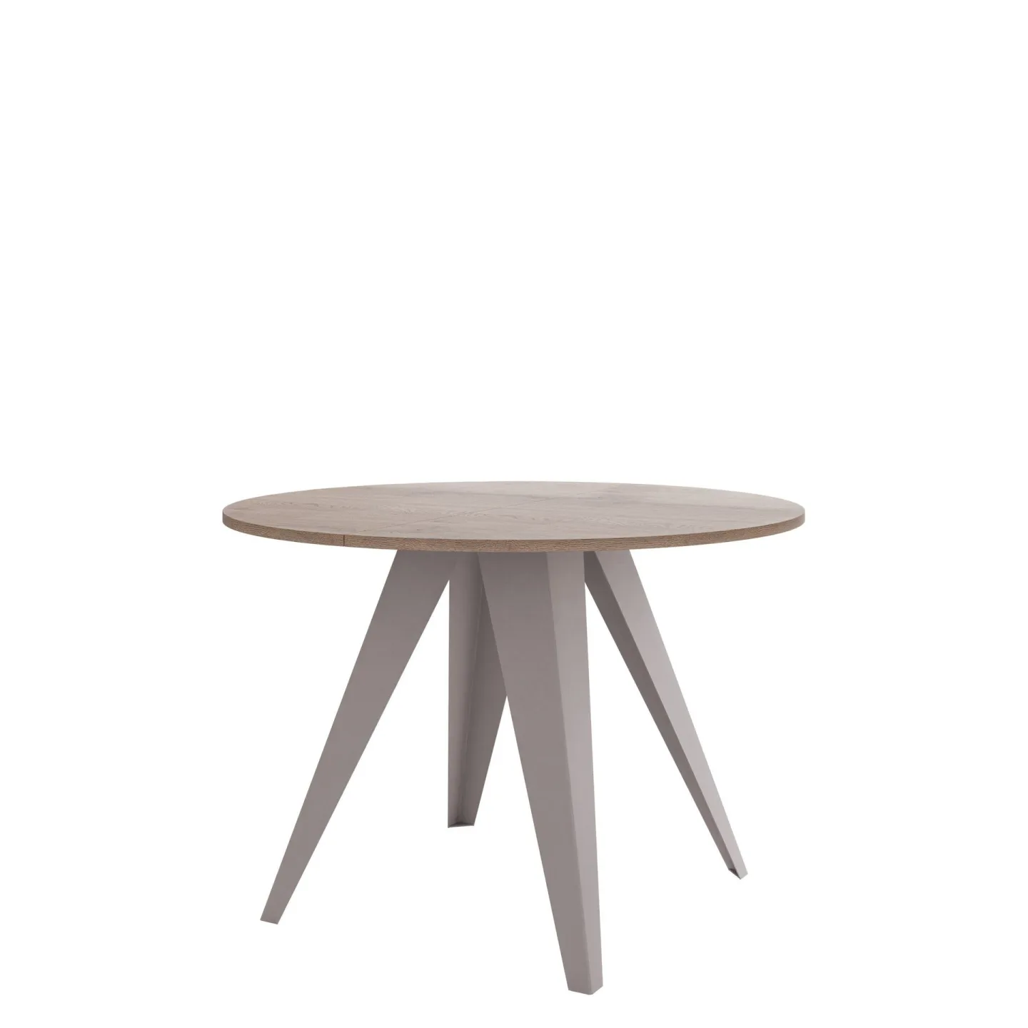 Hoban Matbord rund förlängningsbart 100-138 cm - Beige, brun