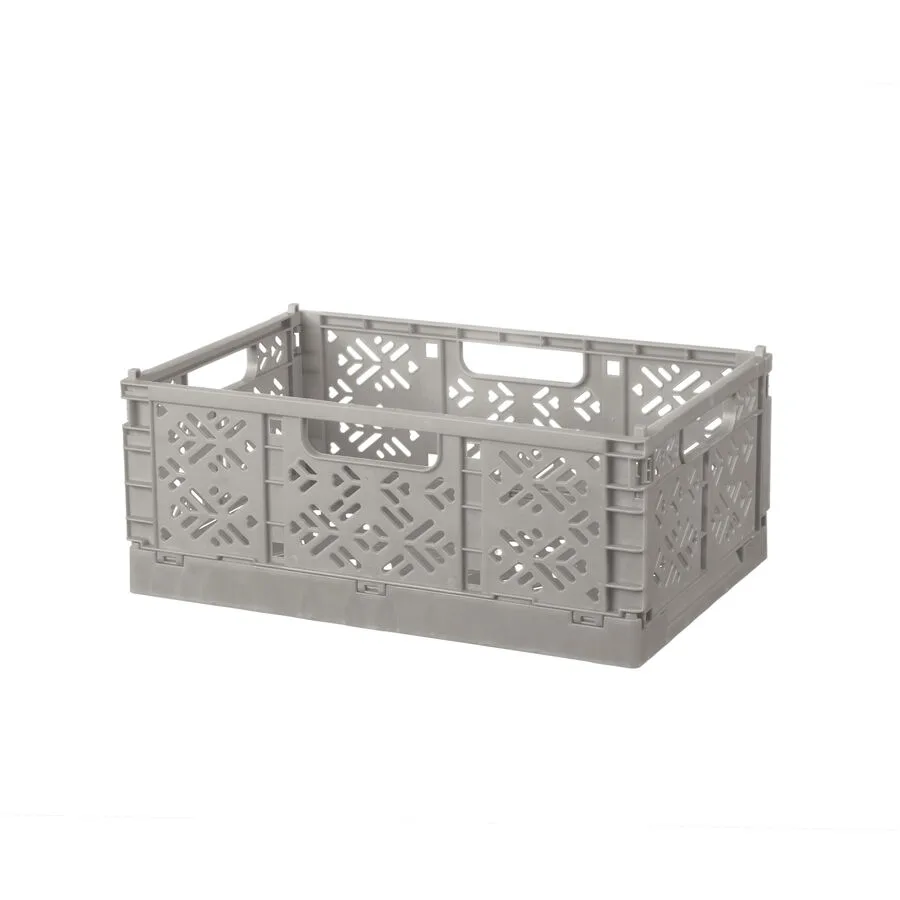 Aufbewahrungskorb Flora Grau Kunststoff 12.5 cm