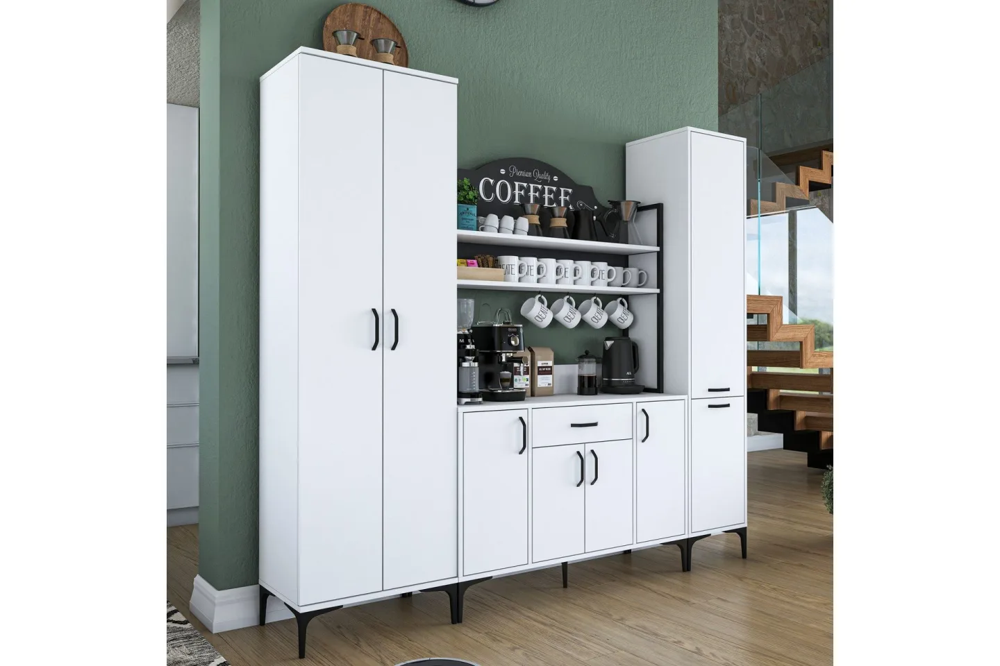 Manorma Highboard - Vit