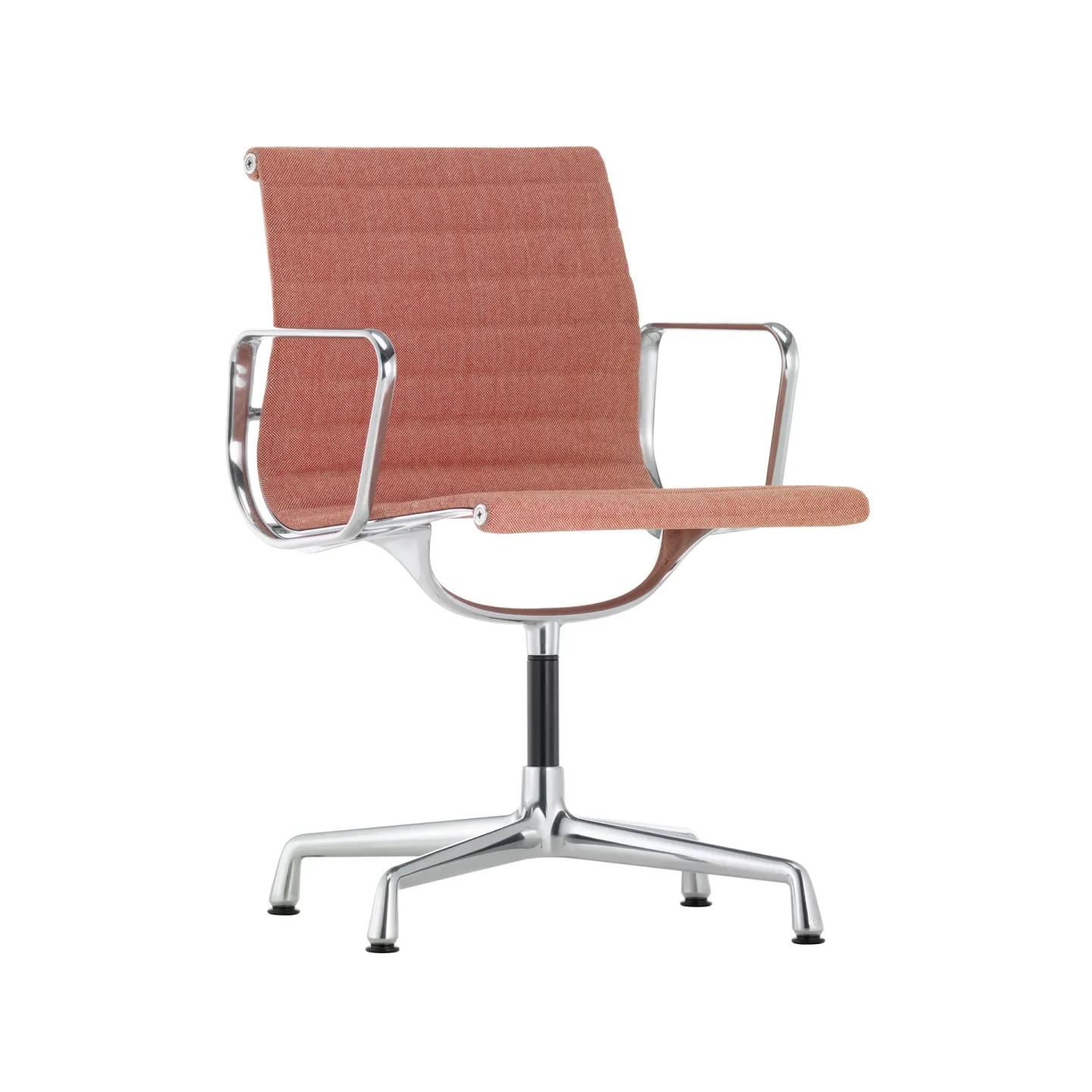 Vitra EA 104 karmstol Hopsak 67 poppy red-ivory-polerad aluminium