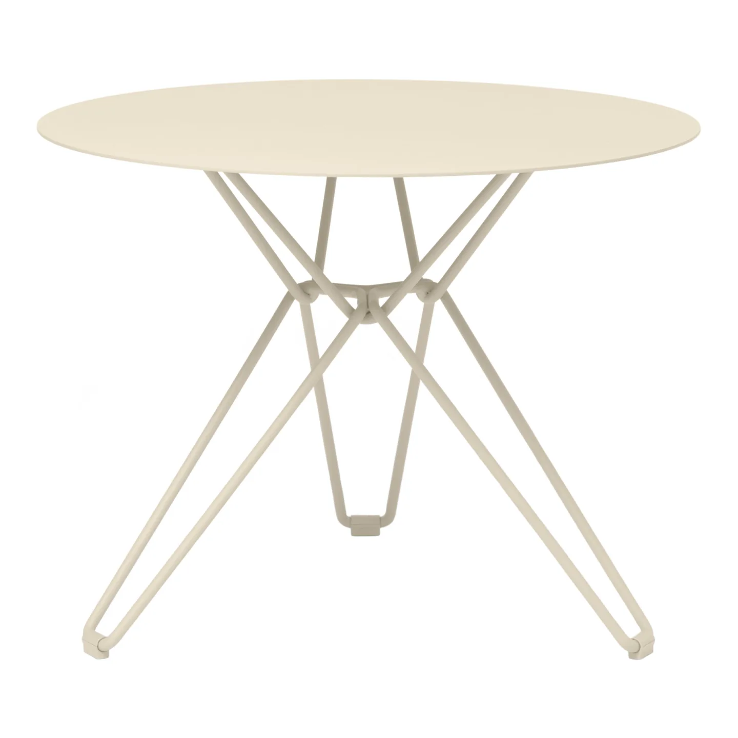 Massproductions - Tio Table 75 cm Ivory (RAL 1015) - Matbord utomhus - Chris Martin - Metall