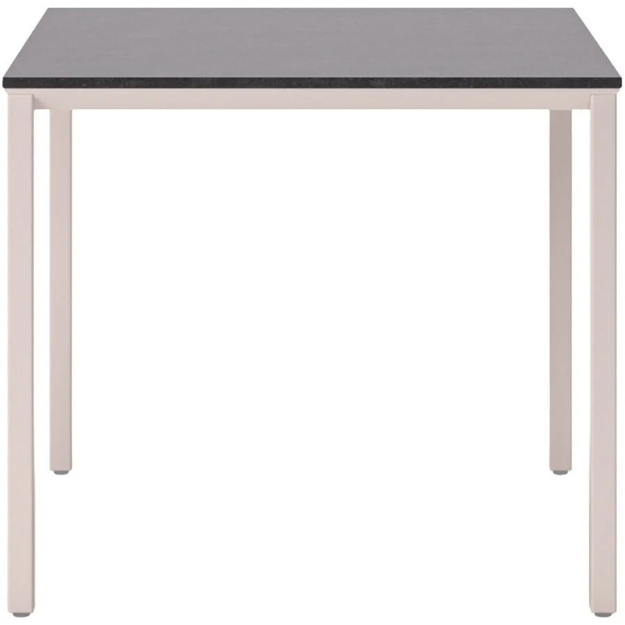 Beistelltisch Barillo taupe Keramik Massivholz B 40 H 35 cm
