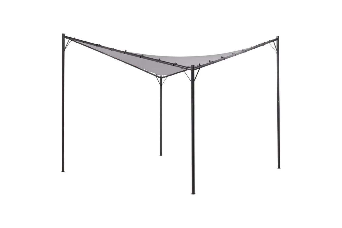 Trädgårdspergola Aventine Grå/svart - Grå/svart