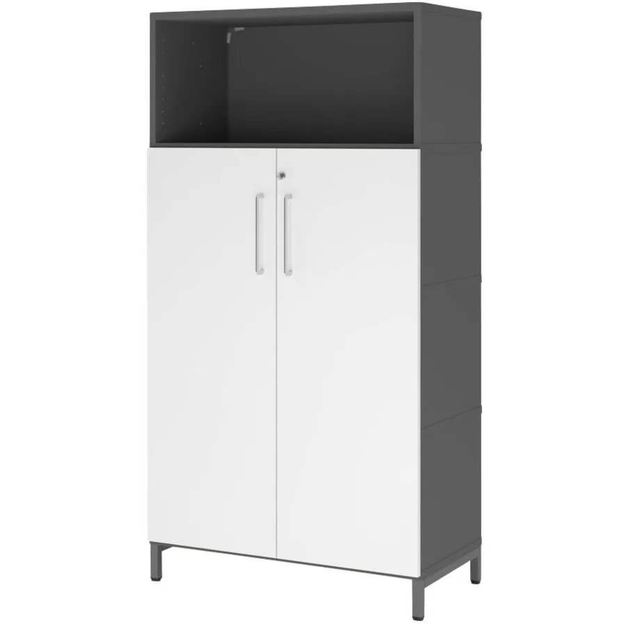 Aktenschrank Flexwall graphite Holzwerkstoff B 41.7 cm H 153.2 cm