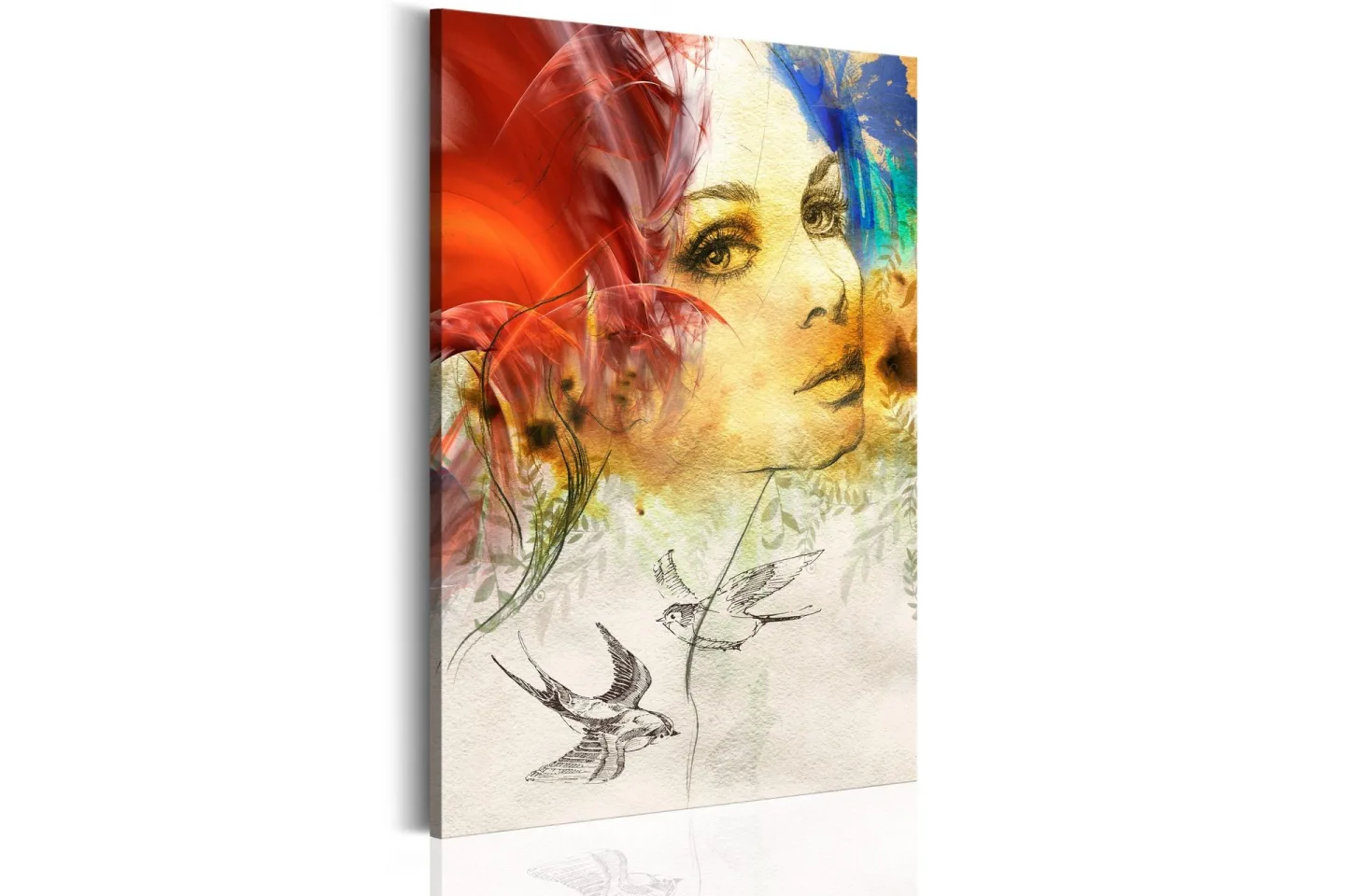 Tavla Fiery Lady 80x120 cm -