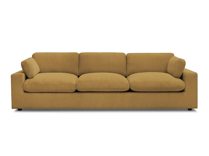 Sofa BOBOCHIC BELAIR Cord-Stoff gelb