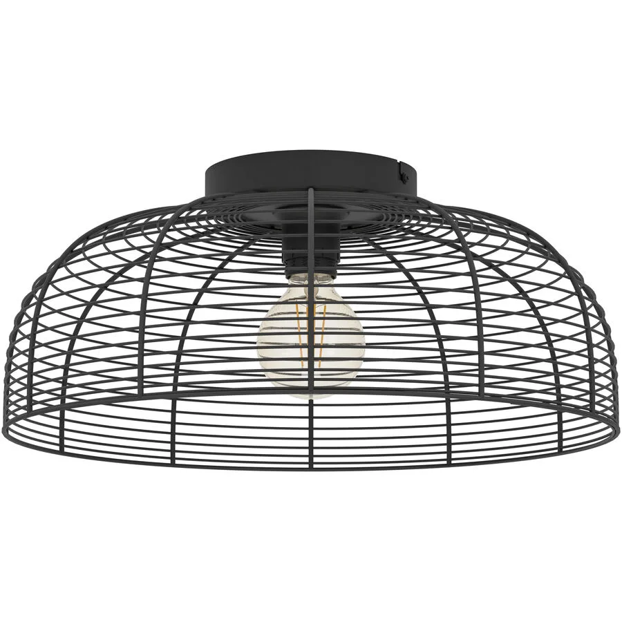 Eglo Deckenlampe Rinroe Schwarz Stahl 20 cm
