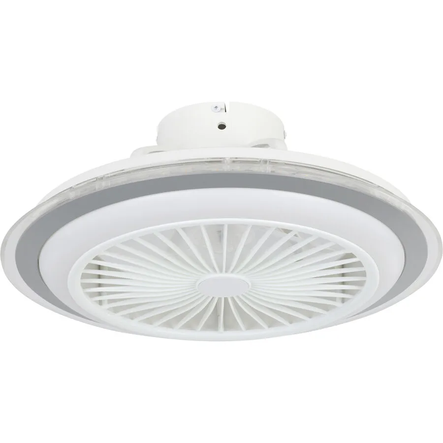 Eglo Deckenlampe Albufeira Grau/Weiss Kunststoff 50 cm - Farbe: weiss/grau - LED