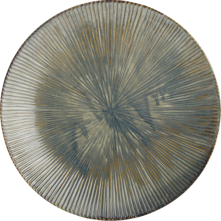 Fine2Dine Schale Halo braun/blau Porzellan D 40 cm 2 Stk