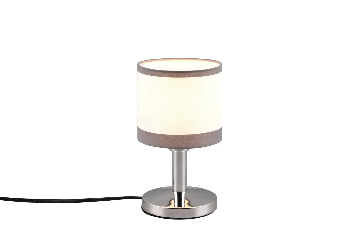 Davos Bordslampa E14 krom/ vit - Krom/Vit