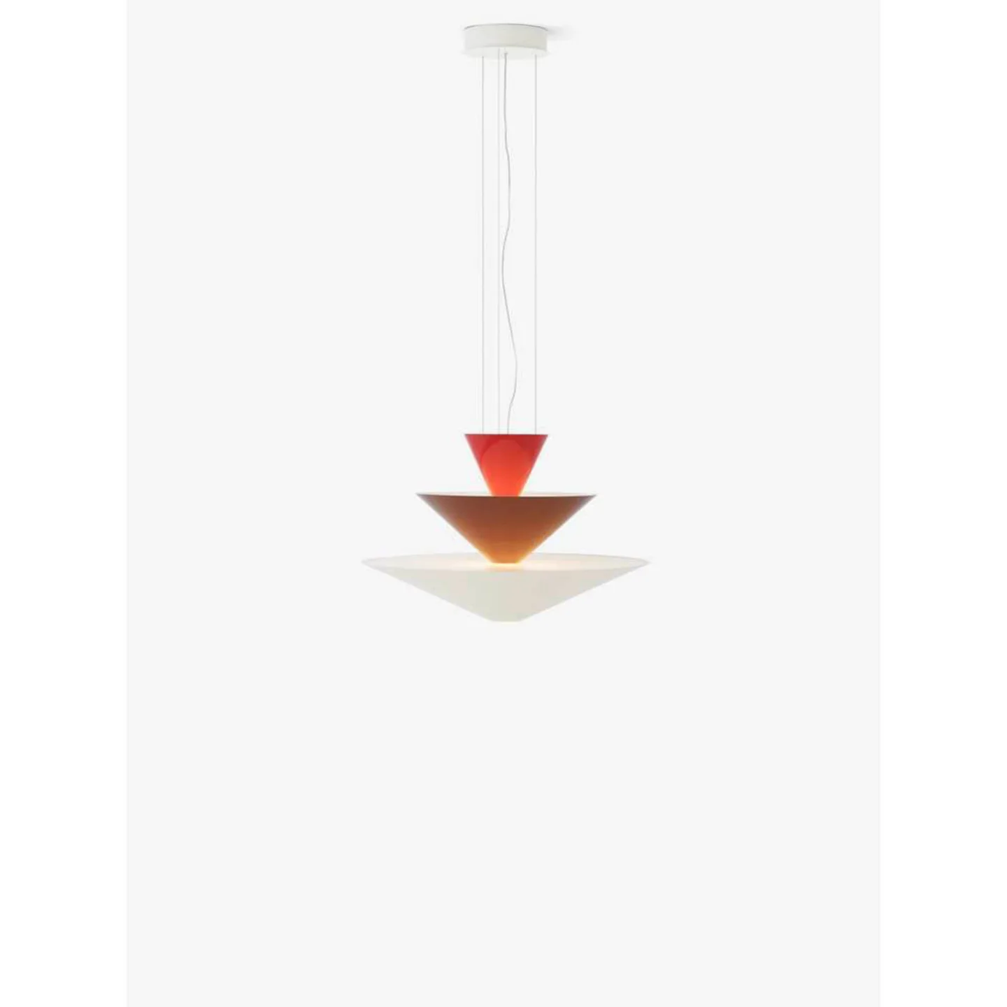 Gio LN14 hængelampe Ø 60 cm rød/burgunder/hvid - &Tradition - Stue - Moderne - Metal - Med flere lyskilder