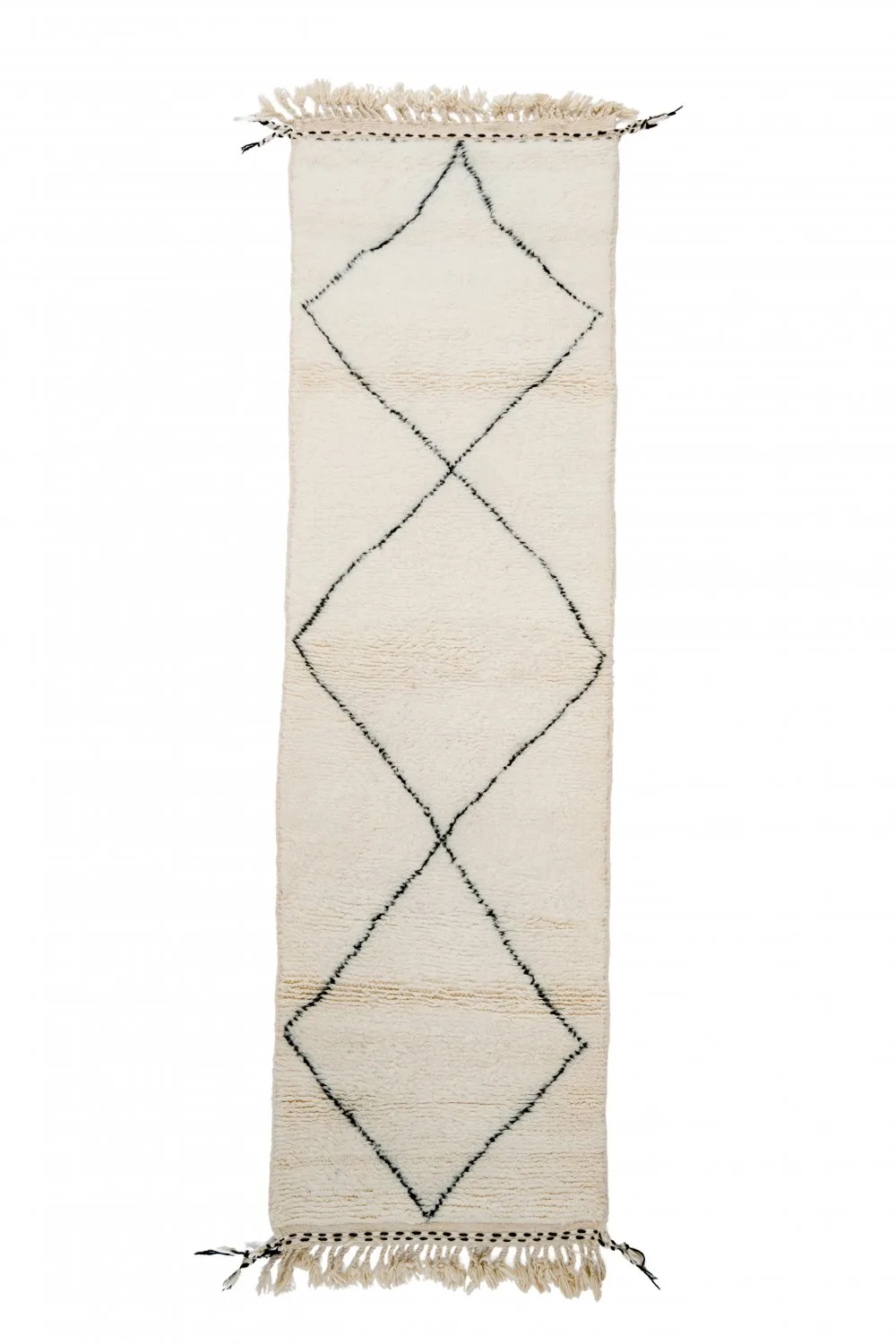 Kelim-teppe Marokkansk Beni Ourain 240 x 90 cm (Størrelse: 240 x 90 cm)