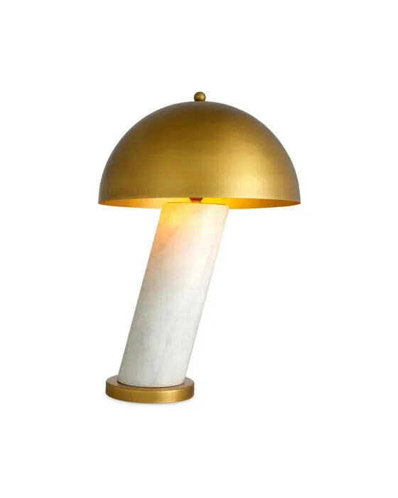 Daniel Table Lamp White Marble