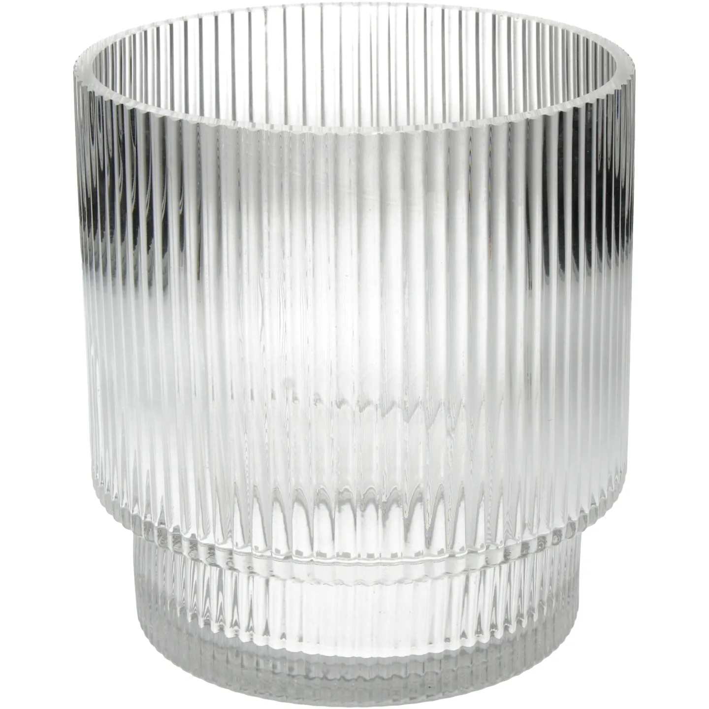 Kersten Vase Stripe, Glas H: 17 cm | Schubiger Möbel
