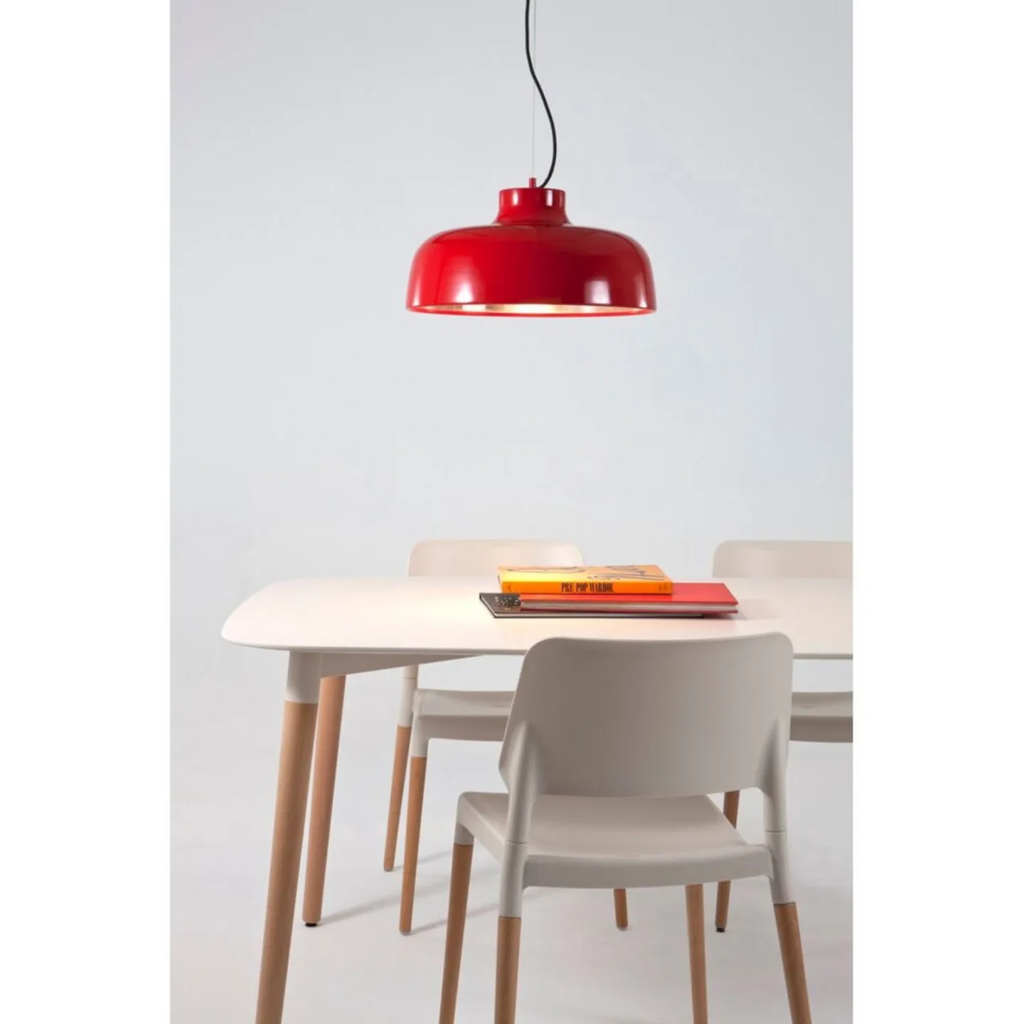 M68 Pendel Rød - Santa & Cole - Spisestue - Aluminium