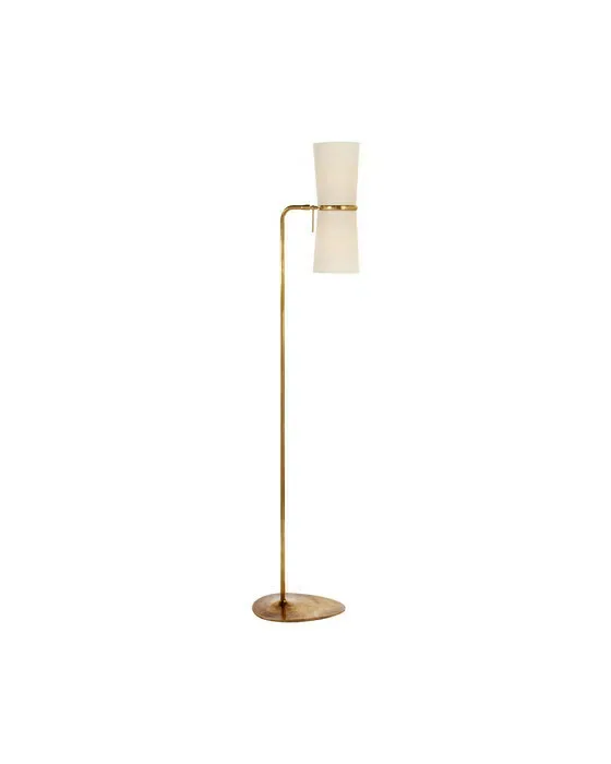 Clarkson Floor Lamp Antique Brass