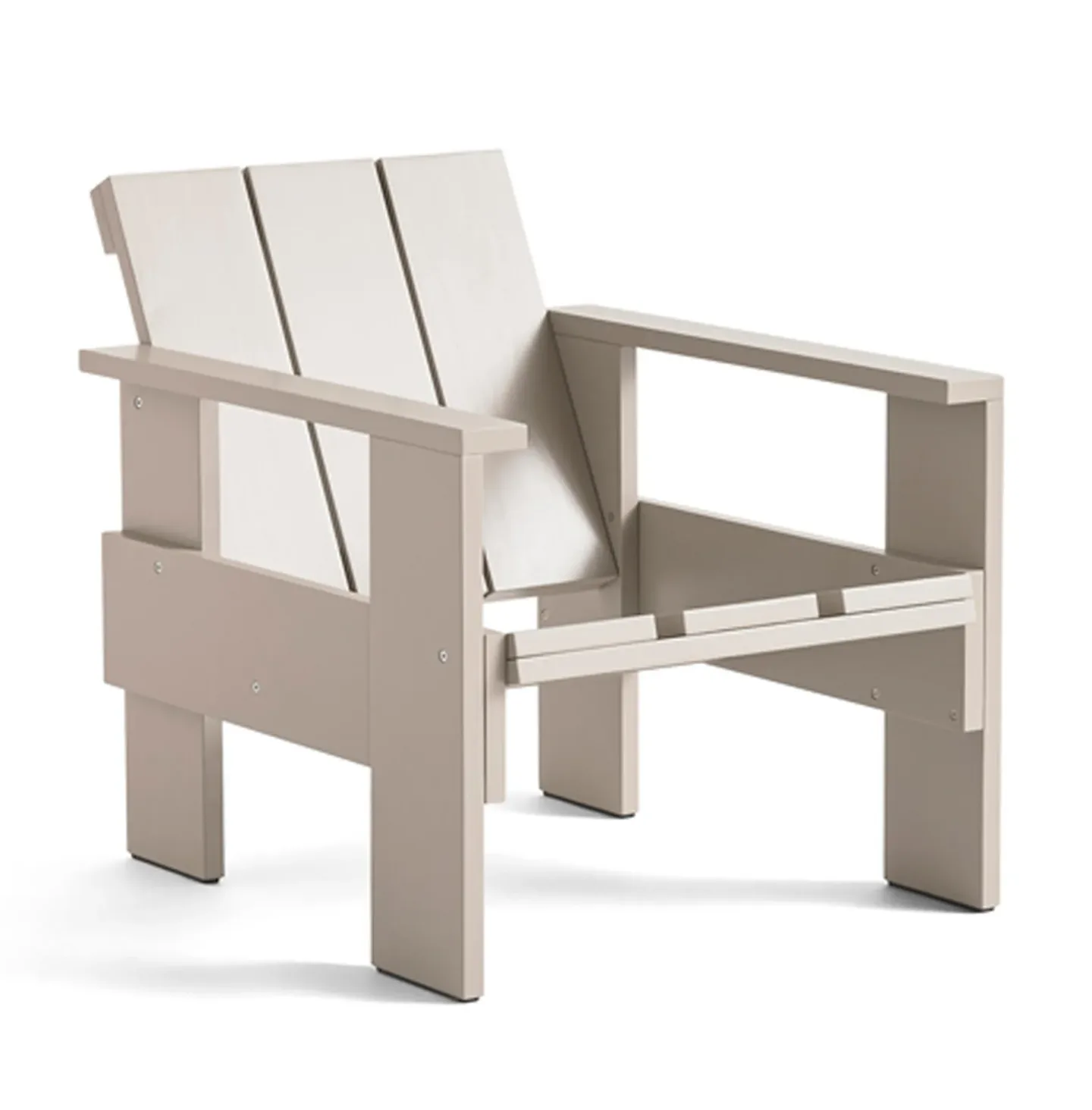 HAY Crate loungestol lackad furu London fog