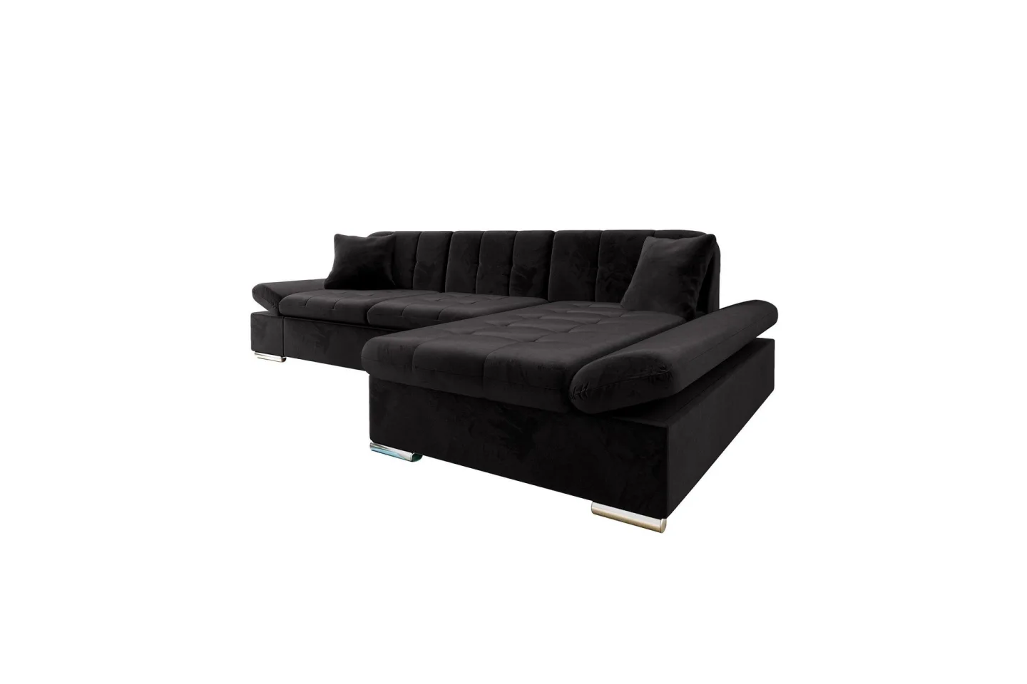 Djerra Bäddsoffa med Divan 3-sits - Svart