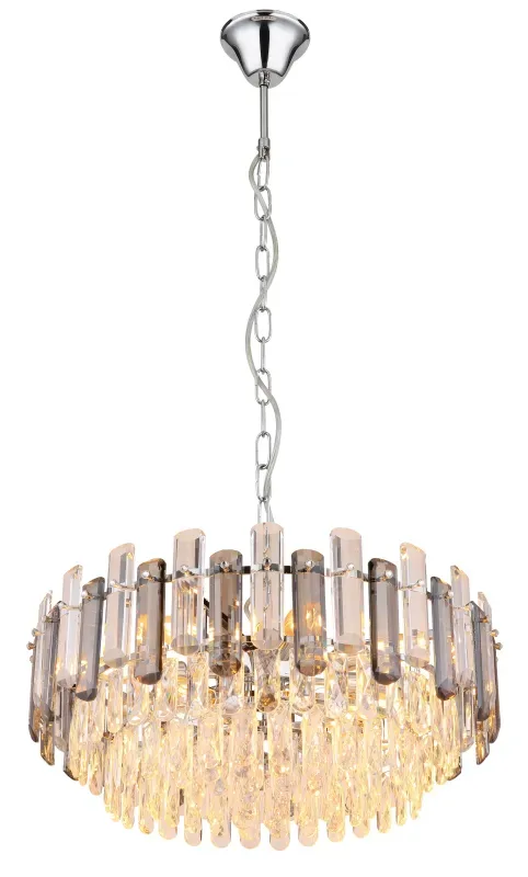 Globo Lighting - Orgina Ø60 - Kristallkrona - Rökfärgad
