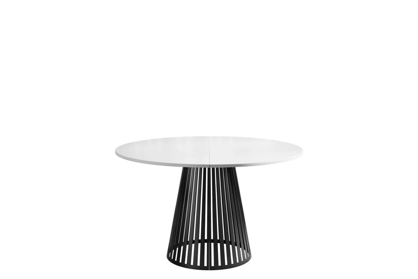 Beylen Matbord 120 cm Rund - Vit/Svart