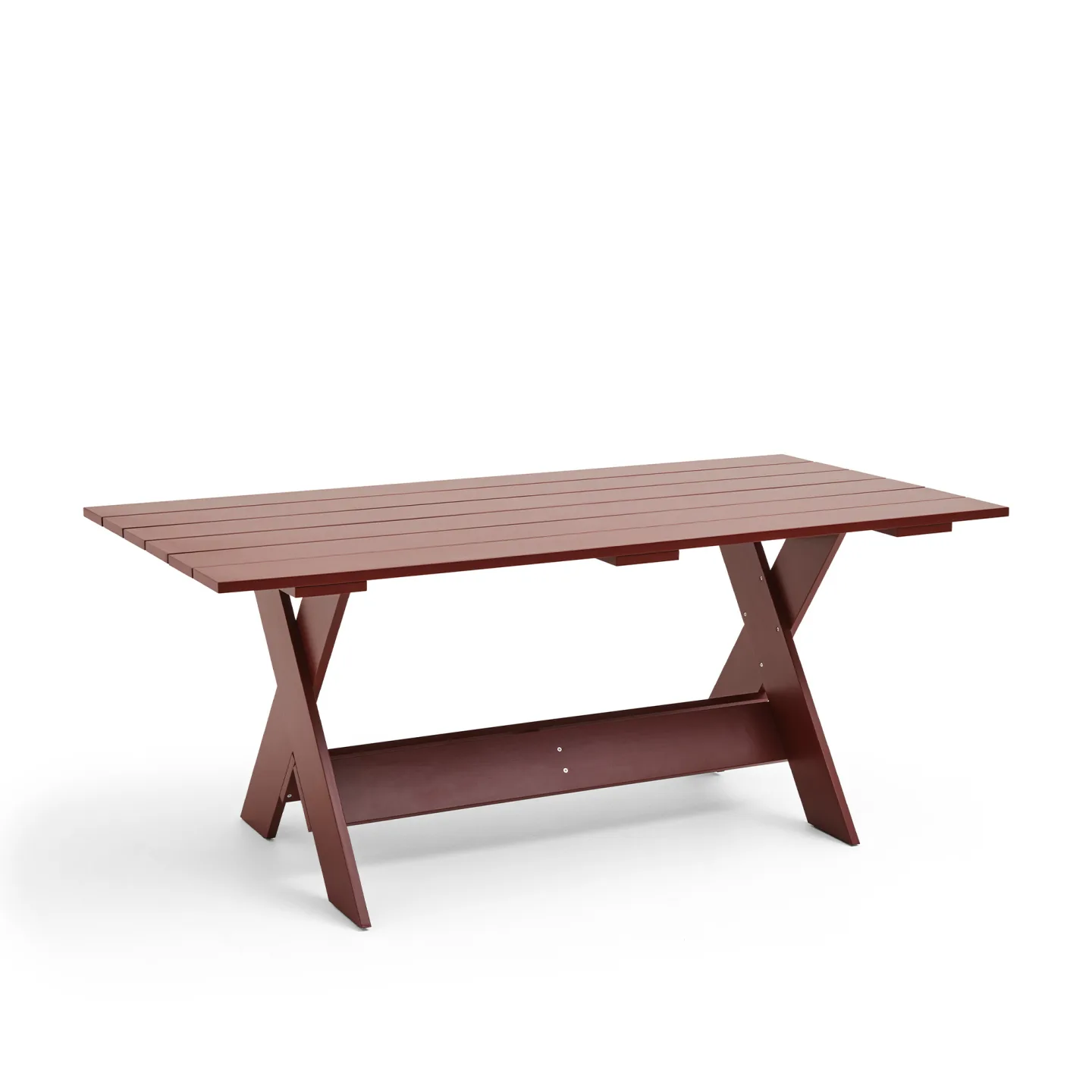 HAY - Crate Dining Table L180 - Iron red - Matbord utomhus - Gerrit Rietveld - Röd - Trä