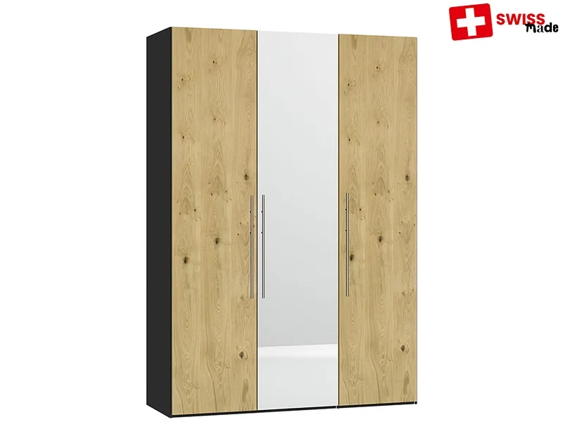 Drehtürenschrank BADEN eiche 3 Türen