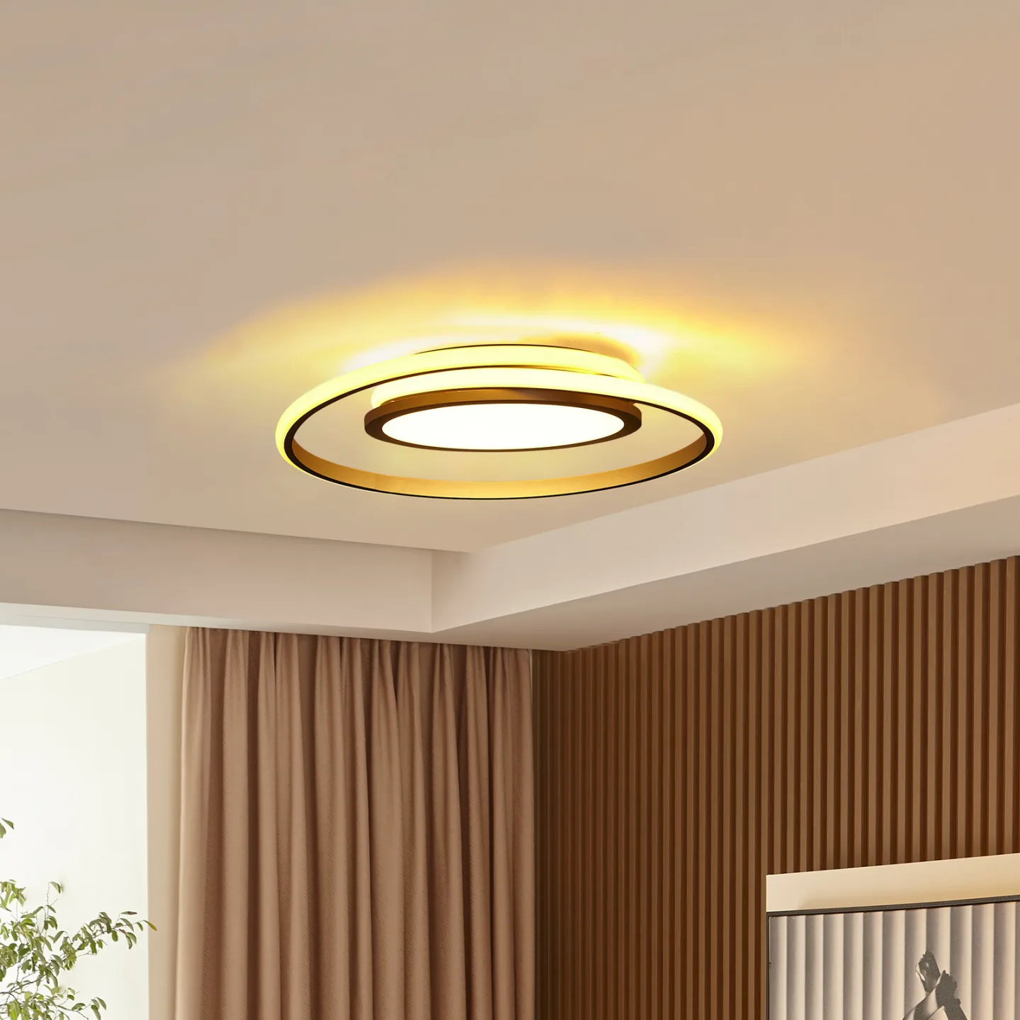 Noud Loftlampe Dim. S Silver - Lucande - Soveværelse - Moderne - Metal - Rund