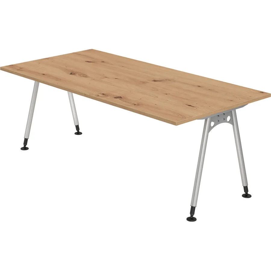 Schreibtisch Office Asteiche Holzwerkstoff B 200 T 100 cm