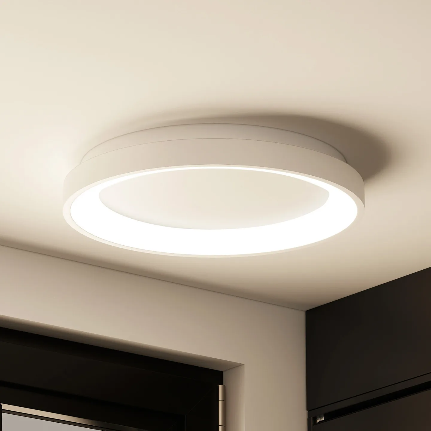 Vivy LED-taklampa, vit, Ø 38 cm, metall - Arcchio - Kök - Modern - Rund