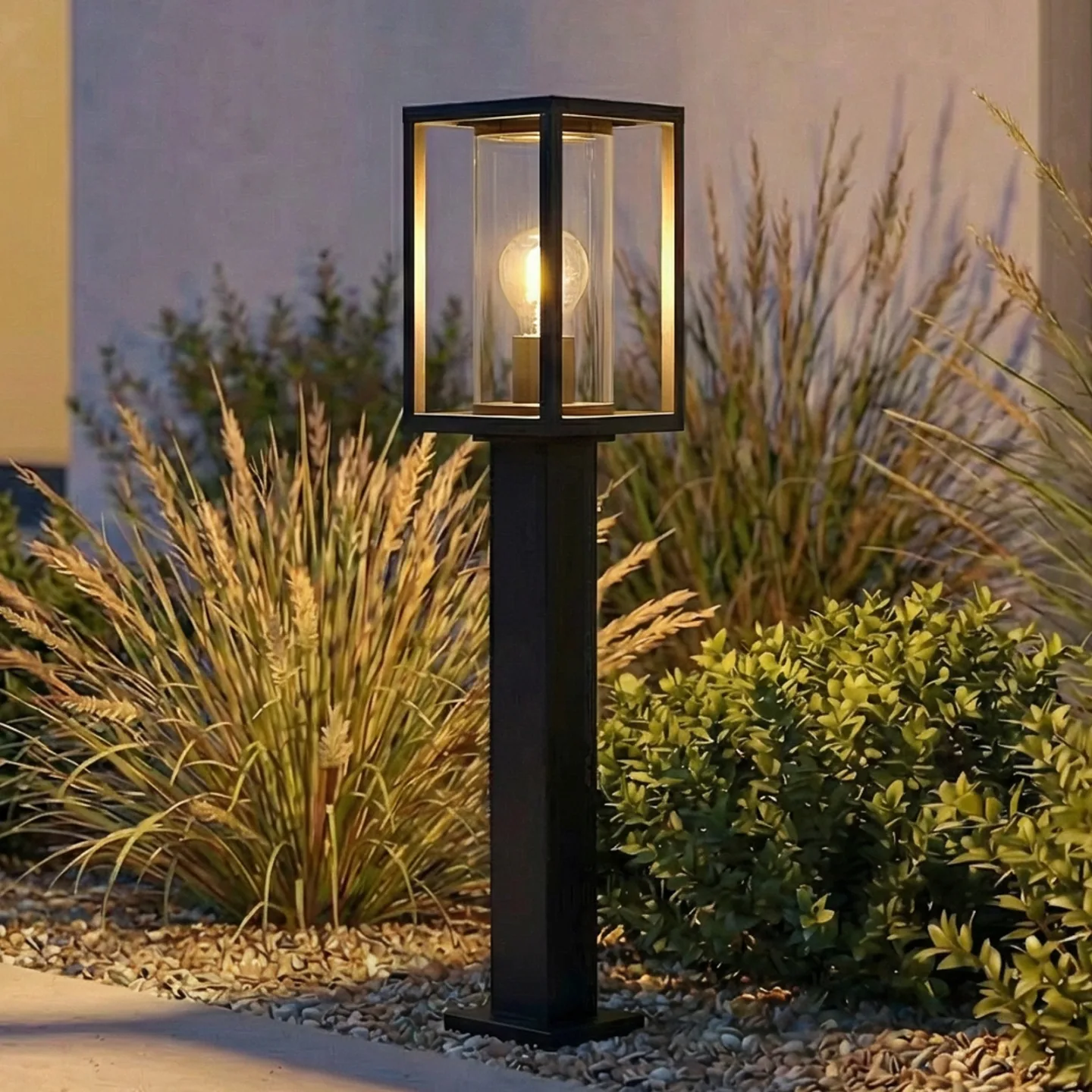 Ferda Gartenleuchte H60 Graphite - Lucande - Terrasse - Modern - Aluminium - Einflammig
