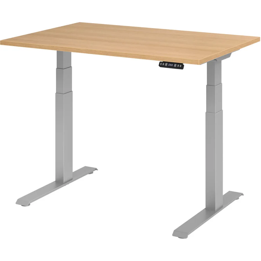 Schreibtisch Office eiche Holzwerkstoff B 120 T 80 cm