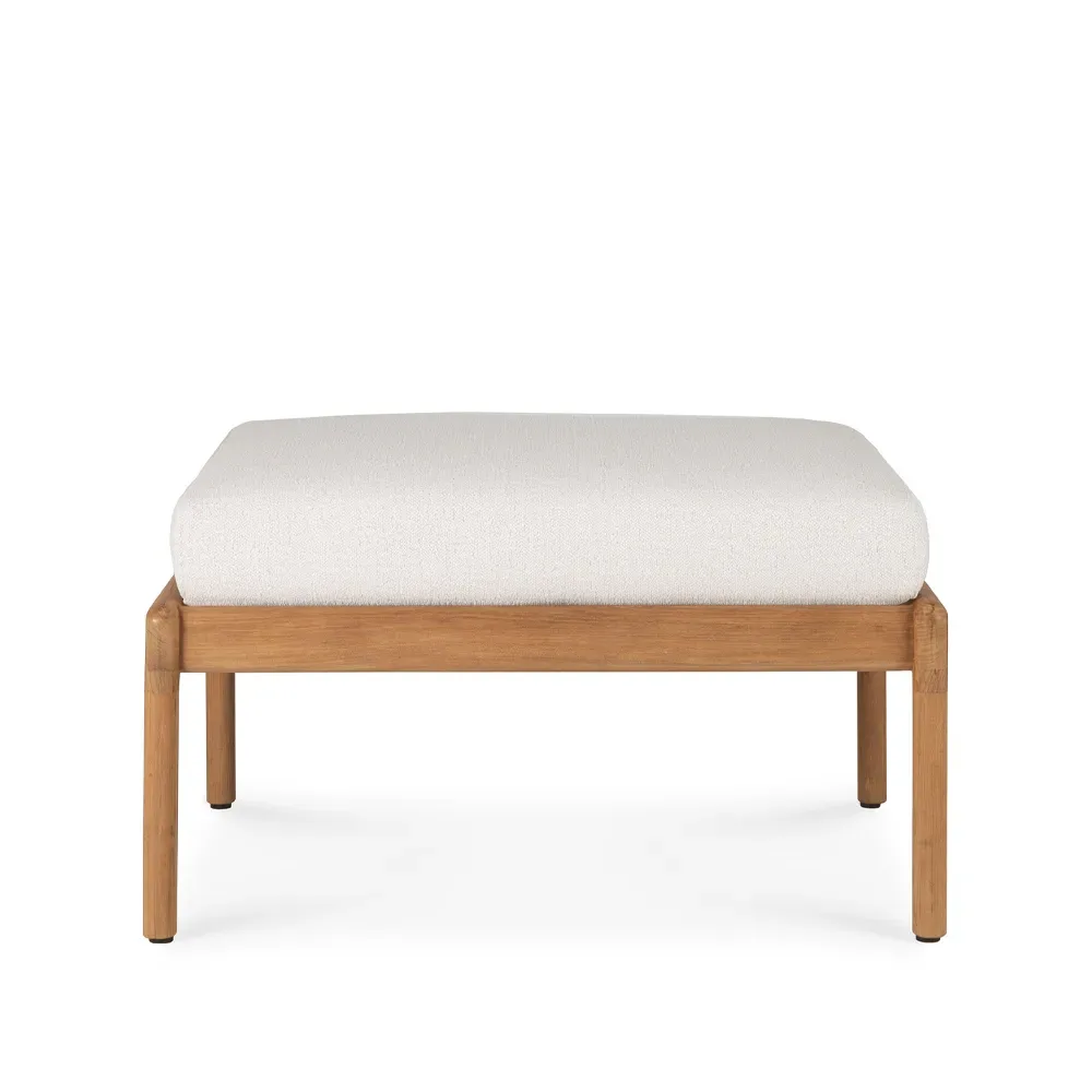 Ethnicraft Jack Outdoor Fußhocker teak Offwhite