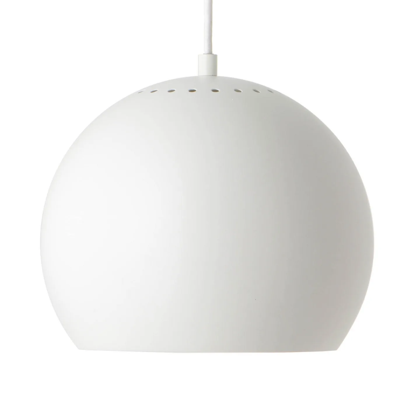 Ball Pendelleuchte Ø25 Matt White - Frandsen - Wohnzimmer - Design - Metall - Einflammig