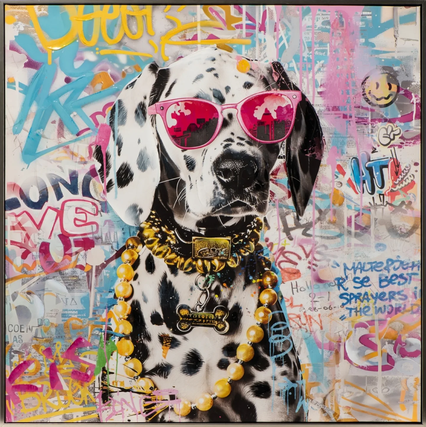 image LAND Bild Make Your Life Pink Dalmatian! | Schubiger Möbel