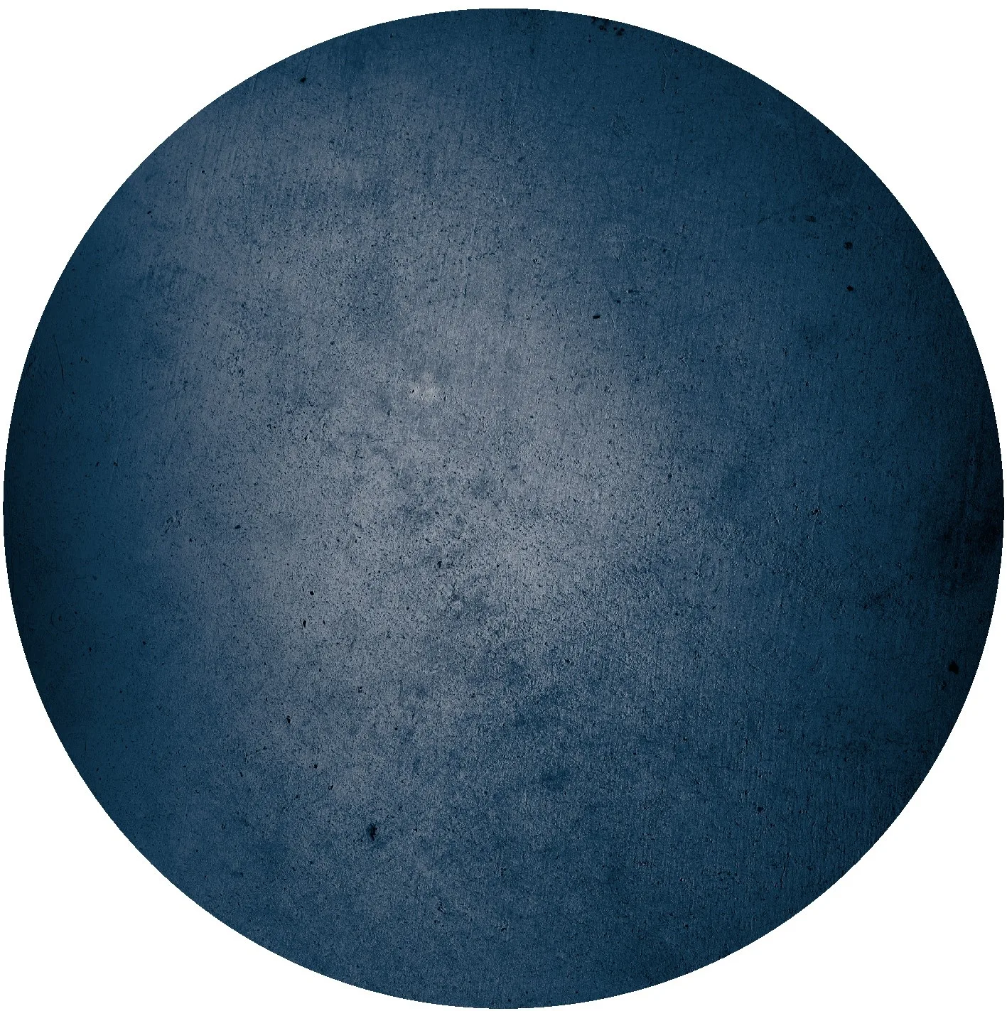 Rundt teppe - Novelia (blå) (Størrelse: Ø 200 cm)