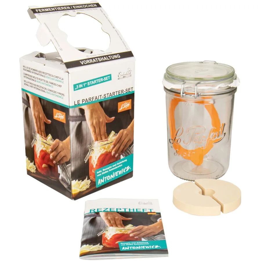 Fermentierer Therese Transparent Glas 10 cm 15 cm 1 l