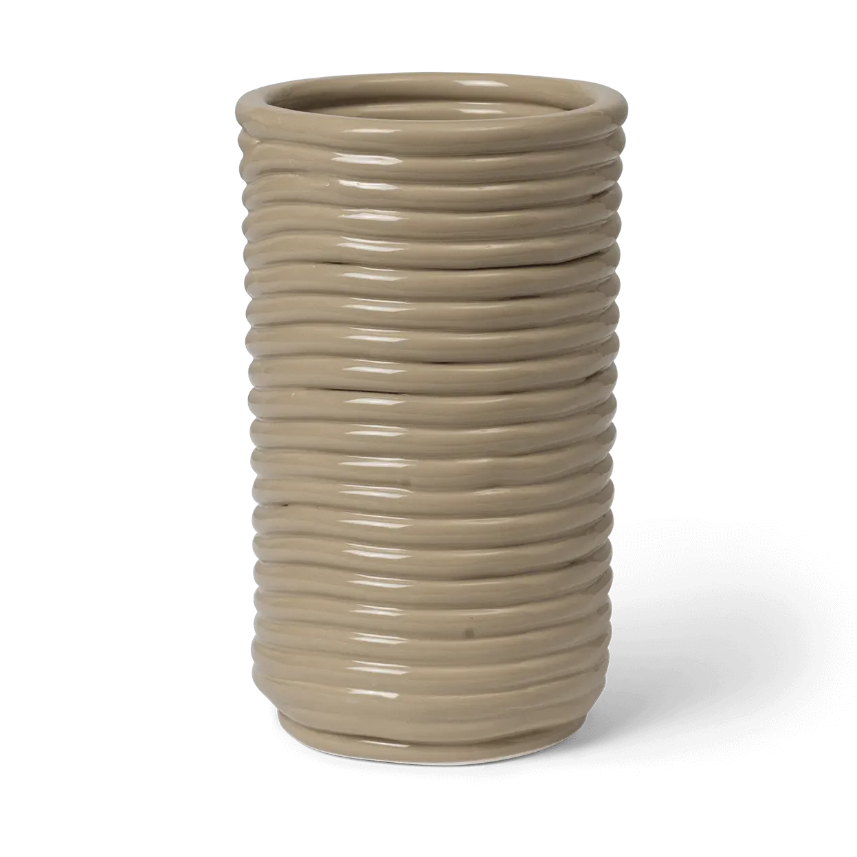 Ferm Living Corduroy Vase 21 cm Cashmere