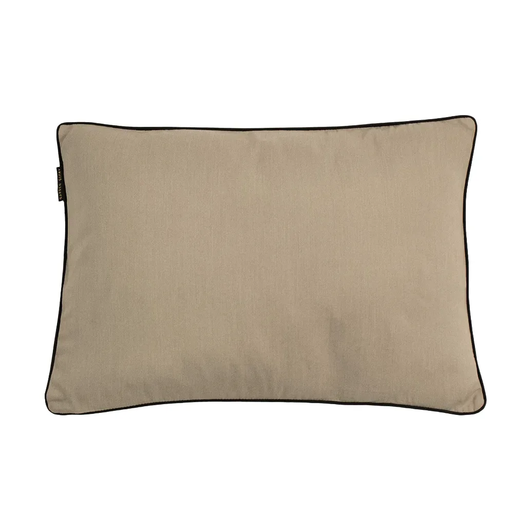 Garden Glory Garden Glory Kissen Beige mit schwarzem Rand 50x70 cm