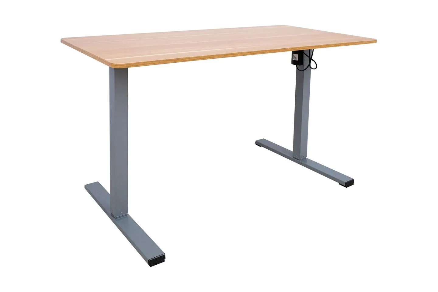 Skrivbord Ergo Optimal med motor 120x60 cm Ek/Grå -