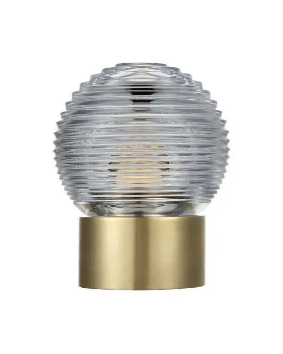 Circon 7" Rechargeable Accent Lamp Brass