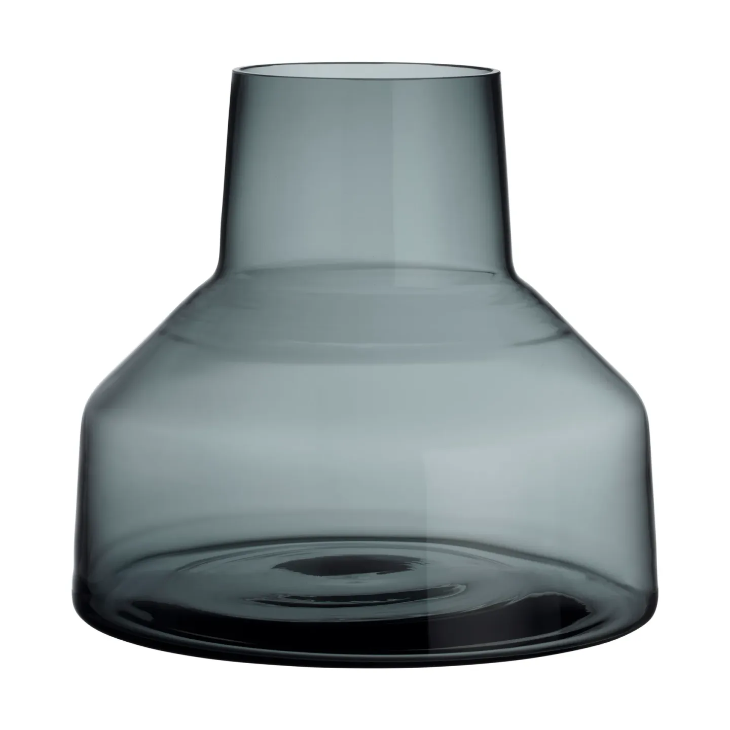 Iittala Solare Vase niedrig Ø22x20 cm Stahlgrau