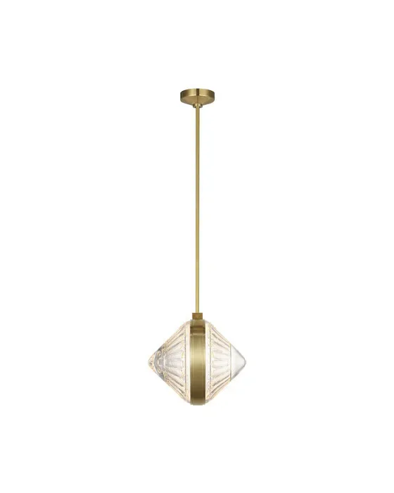 Copper Coast 15" Pendant Olive Cut Brass