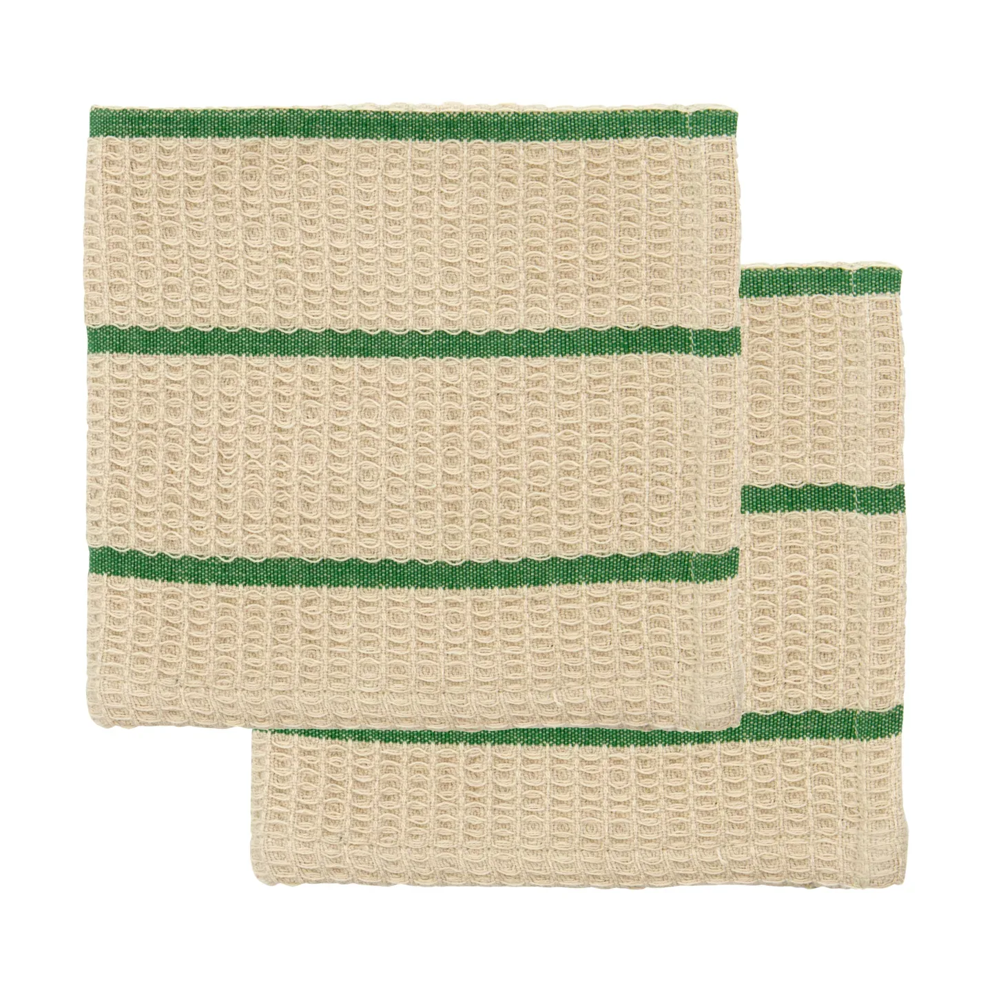 House Doctor Rena Spültuch Sand-grün, 30x30 cm, 2er Pack