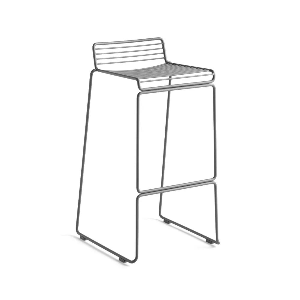 HAY Hee High barstol 75 cm Asphalt grey