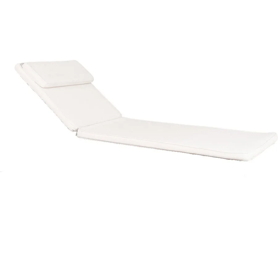 Gartensitzkissen Cinara Weiss Baumwolle 62 cm 200 cm
