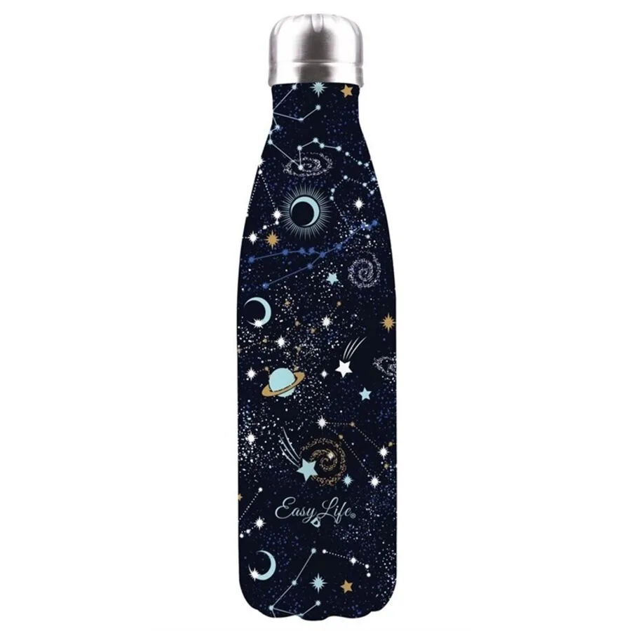 Trinkflasche Easy Life Blau Edelstahl 0 cm